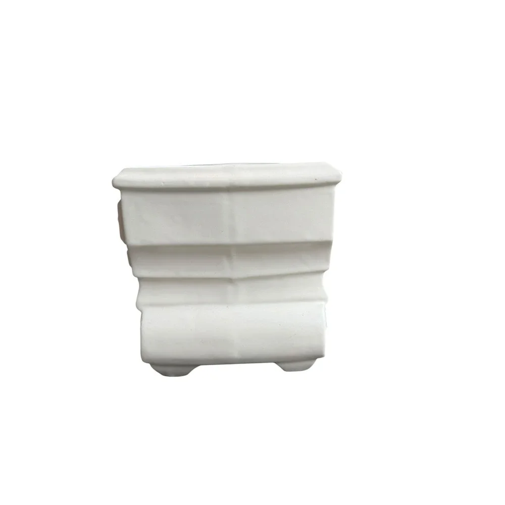 Vintage McCoy USA Planter White Pottery‎ Farmhouse Decor Cottagecore Ceramic